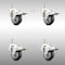 Service Caster 3 Inch 316SS Thermoplastic Rubber Swivel 1/2 Inch Stem Caster Set Lock Brake SCC SCC-SS316TSTTL20S314-TPRB-121315-4 - alternate 1
